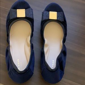 Cole Hann- Royal Blue Velvet ballet flats